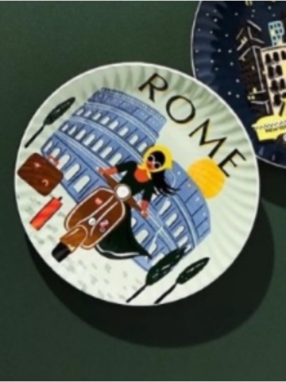 Anthropologie Rifle Paper Rome Plate (1) NWT